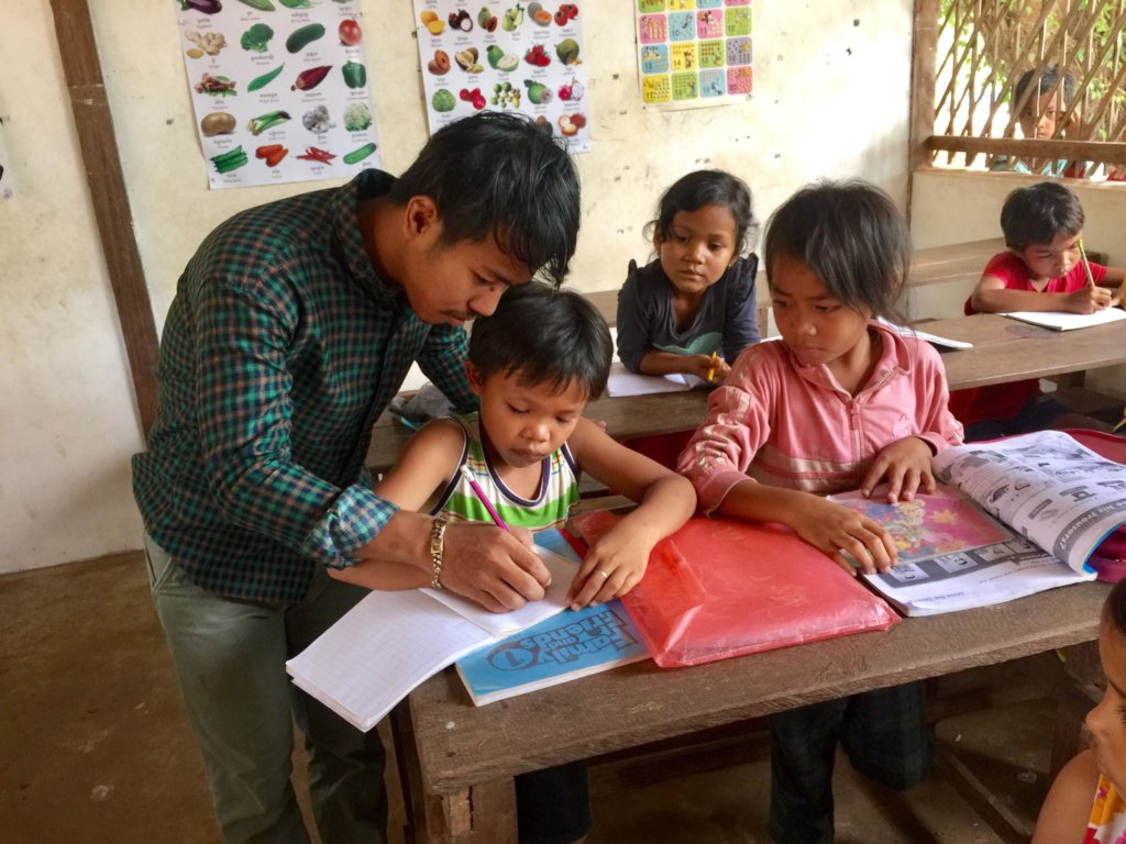 A partner school classroom in Cambodia where EDGE Worldwide supported teaching is delivered