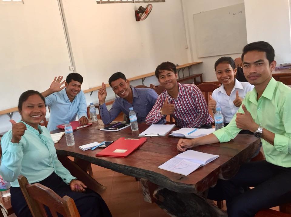 EDGE Cambodia educational charity — educators and community members working together Cambodian educators and community members planning together during an EDGE Worldwide teacher development session